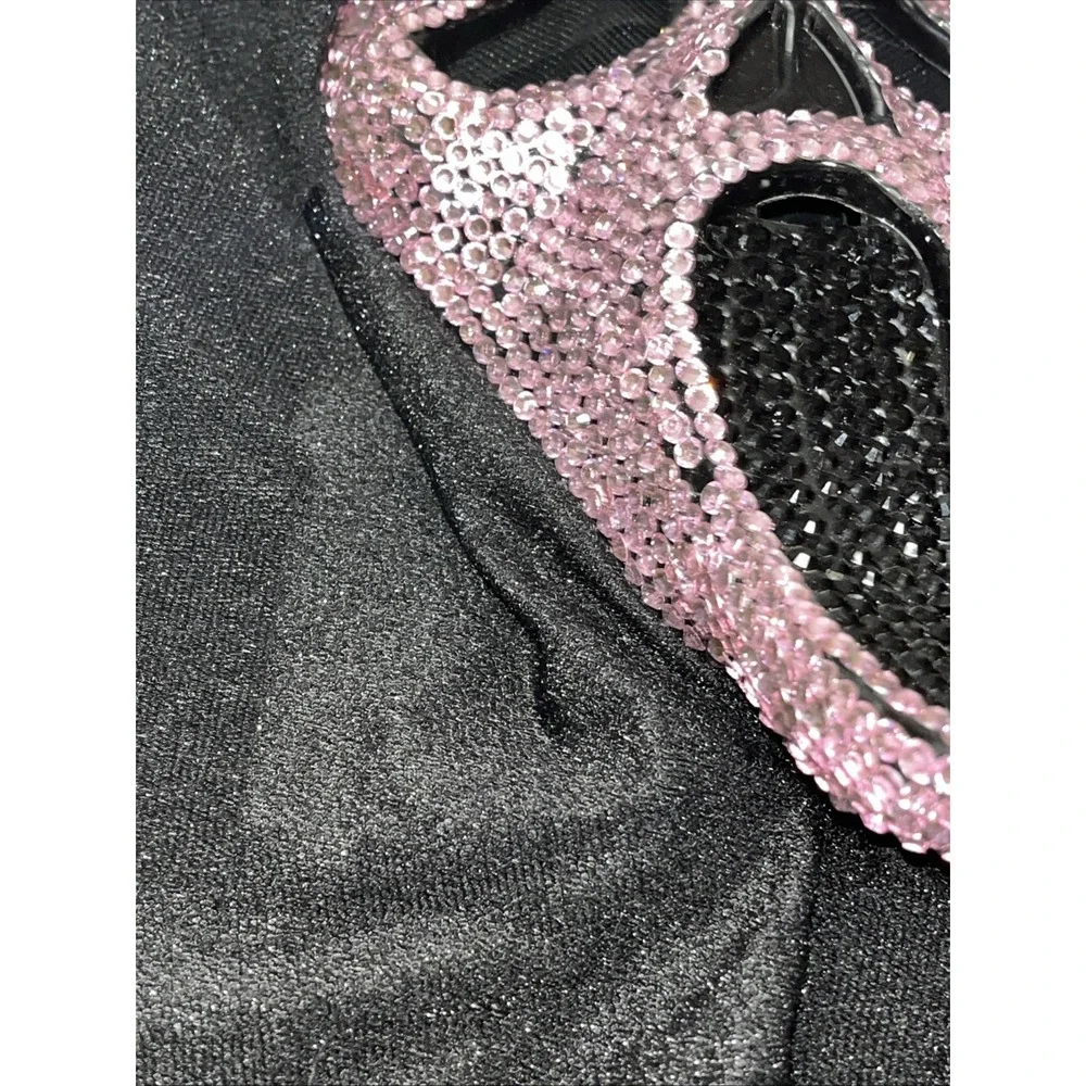 Spirit Ghost Face Pink Bedazzled Rhinestone Bling Full Mask SCREAM Halloween 🎃